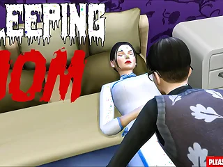 Korean girl after parceling out same breadth asian step-mom and step-son mad about